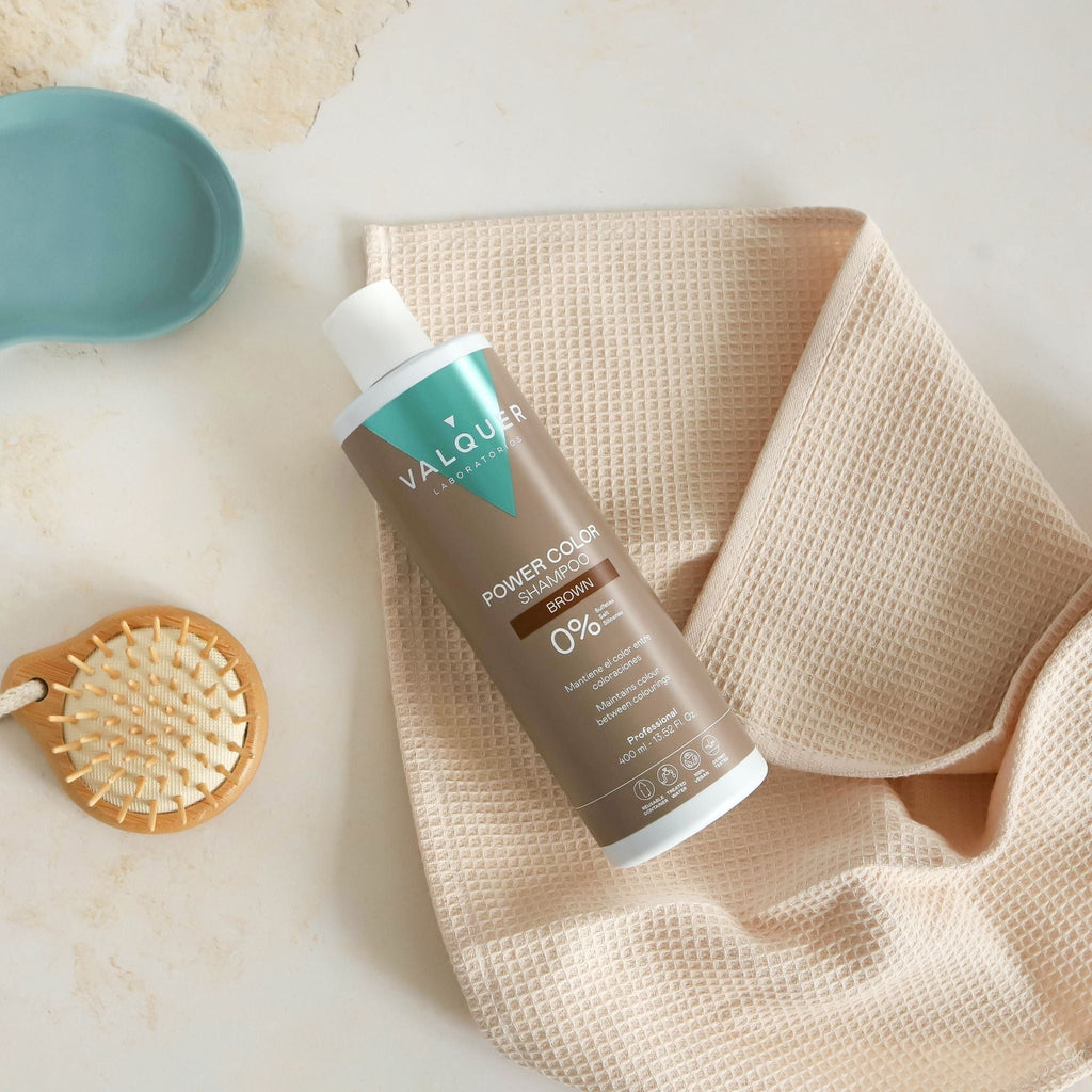 Champú color Castaño - Power Color - 400 ml - Montber Professional Brand