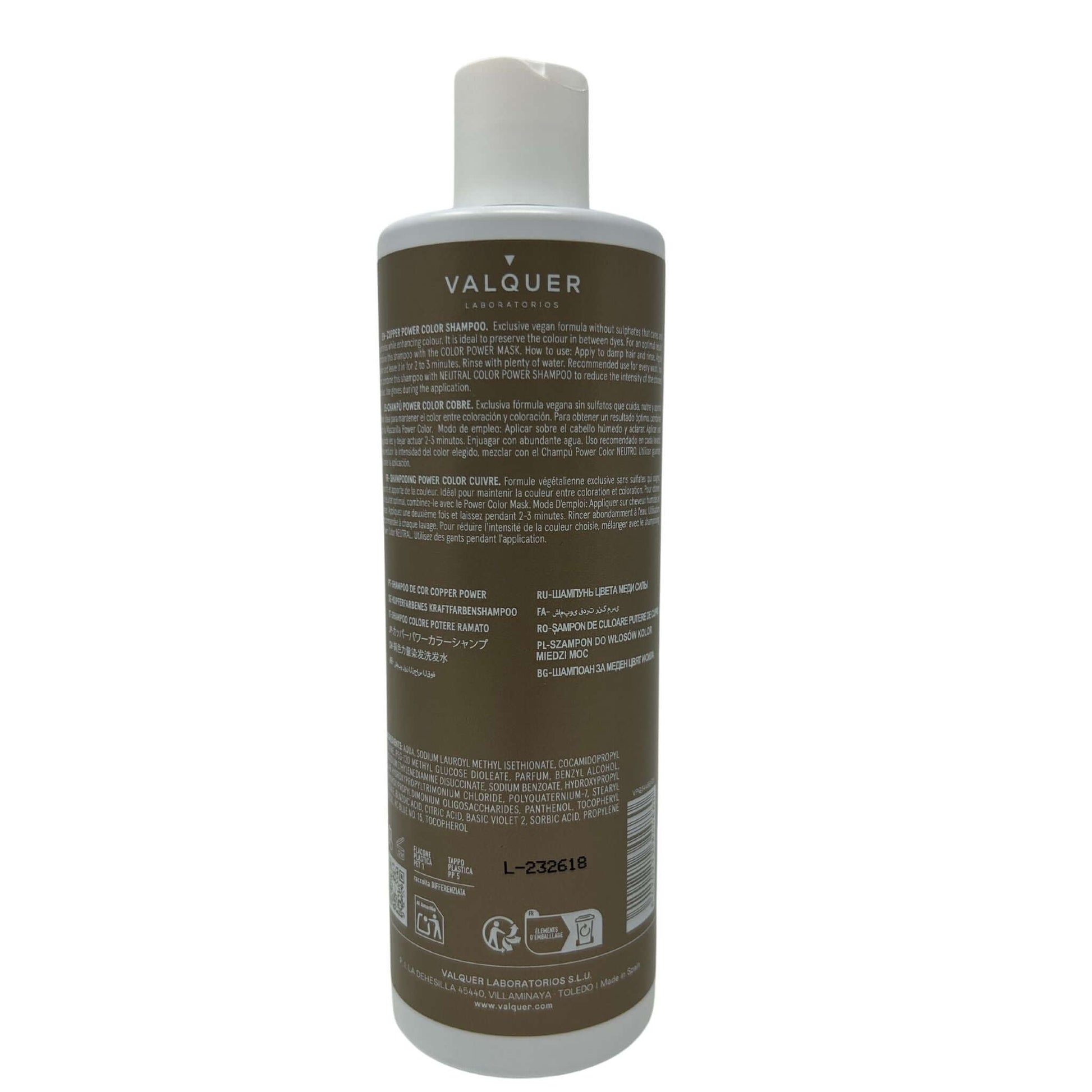 Champú color Cobre - Power Color - 400 ml - Montber Professional Brand