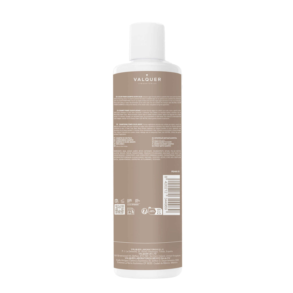 Champú color Gris - Power Color - 400 ml - Montber Professional Brand