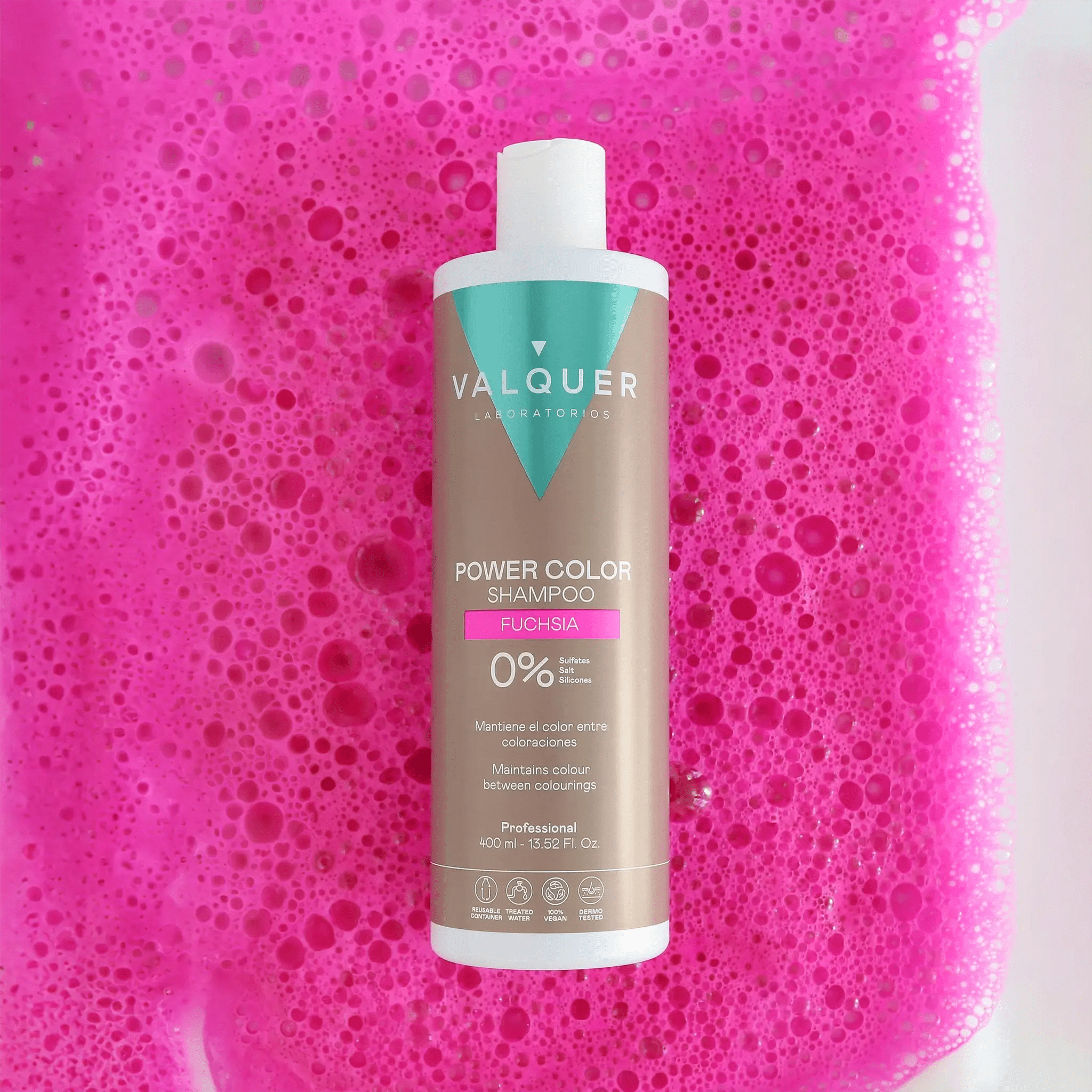 Champú color Rosa - Power Color - 400 ml - Montber Professional Brand