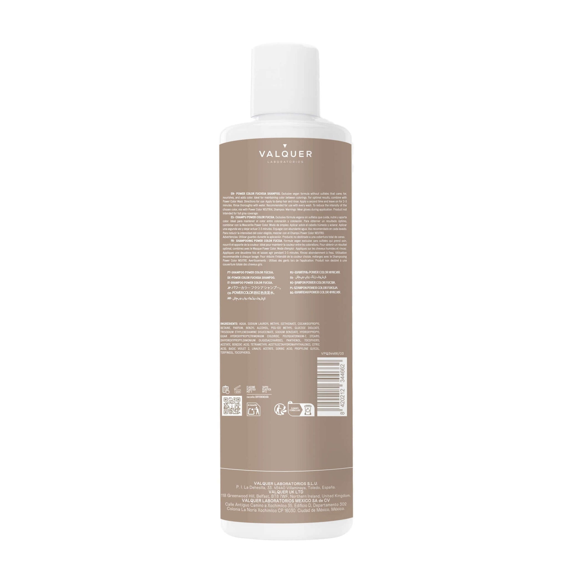 Champú color Rosa - Power Color - 400 ml - Montber Professional Brand