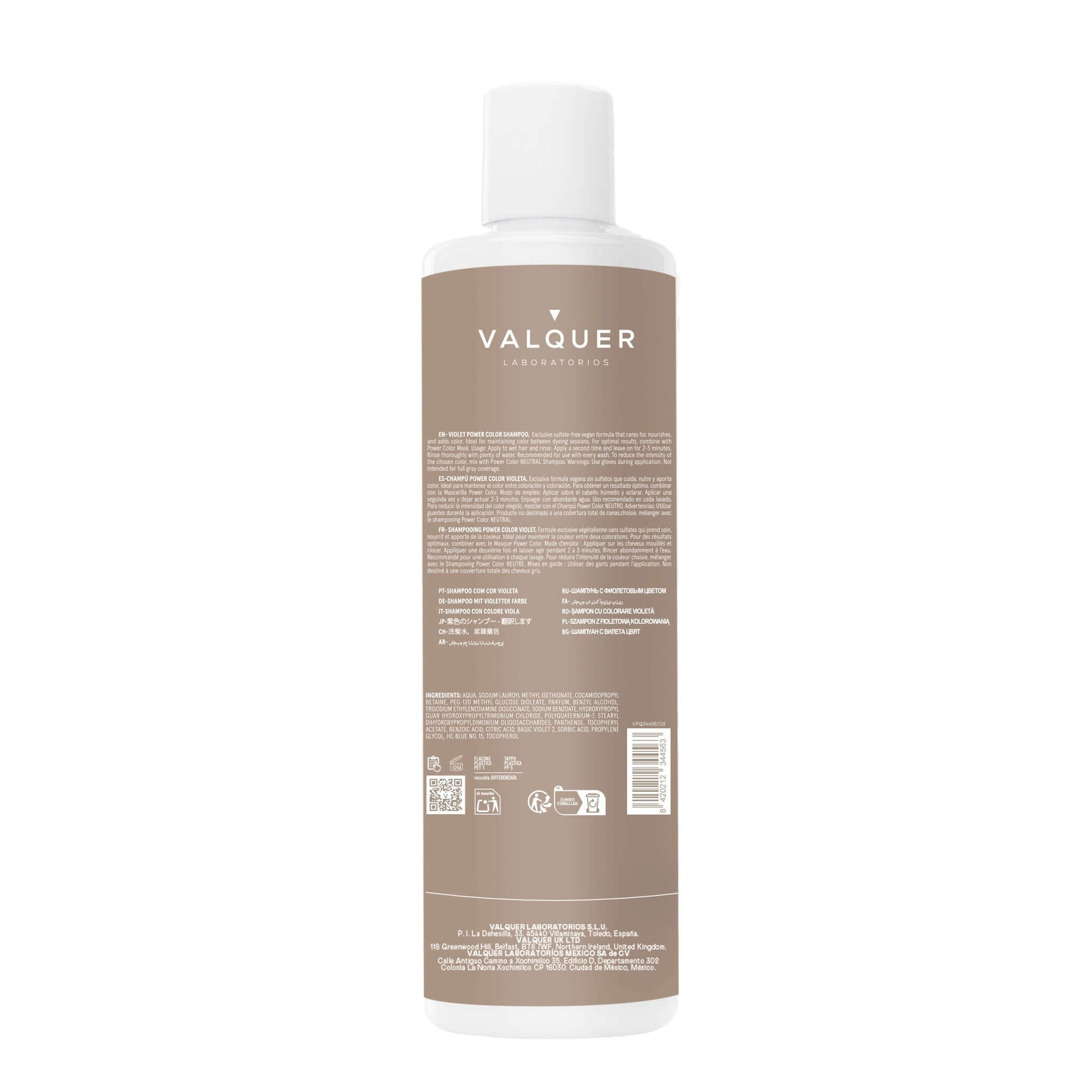 Champú color Violeta - Power Color - 400 ml - Montber Professional Brand