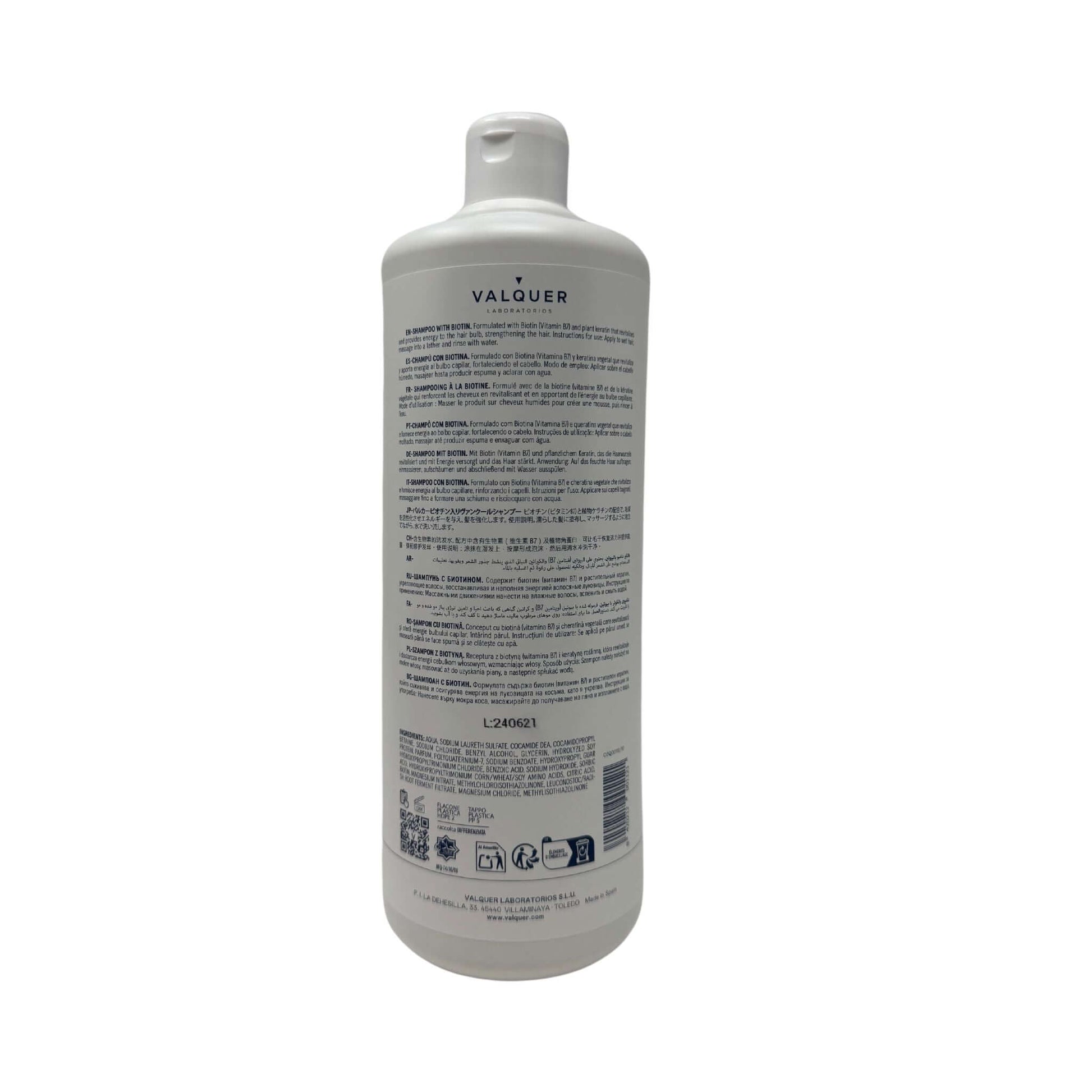 Champú con Biotina & Keratina - 1000ml - Montber Professional Brand