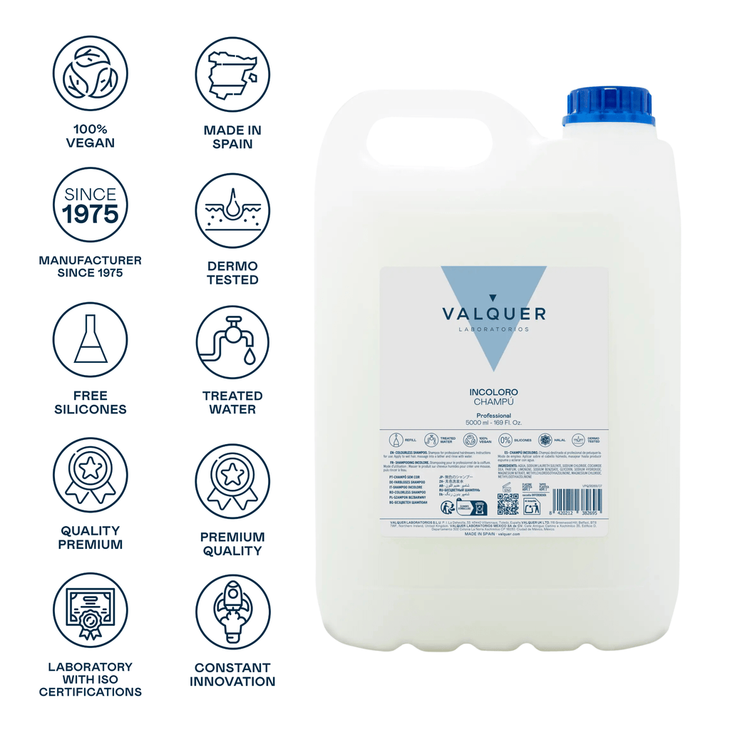 Champú incoloro - 5000 ml - Montber Professional Brand