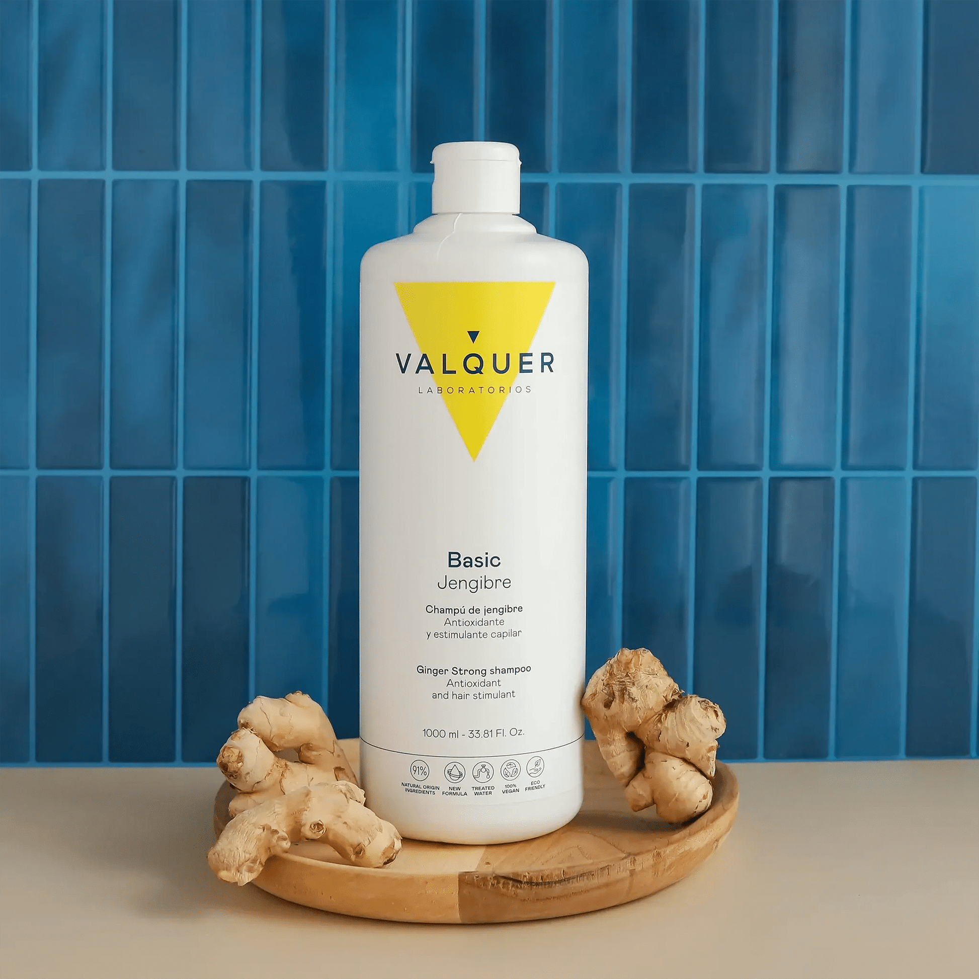 Champú Jengibre Ginger Strong - Anticaspa, Revitalizante y Fortalecedor - 1000 ml - Montber Professional Brand