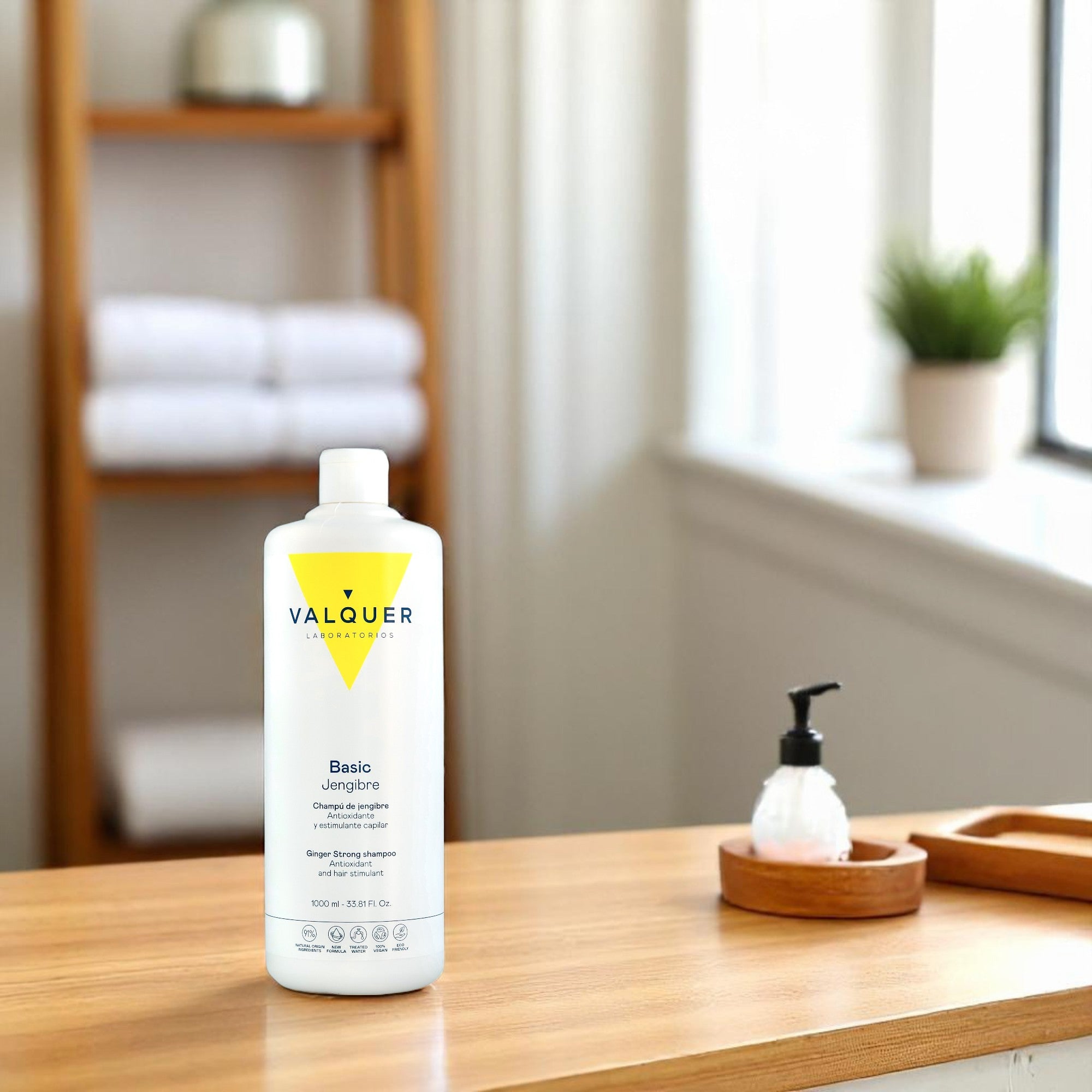 Champú Jengibre Ginger Strong - Anticaspa, Revitalizante y Fortalecedor - 1000 ml - Montber Professional Brand