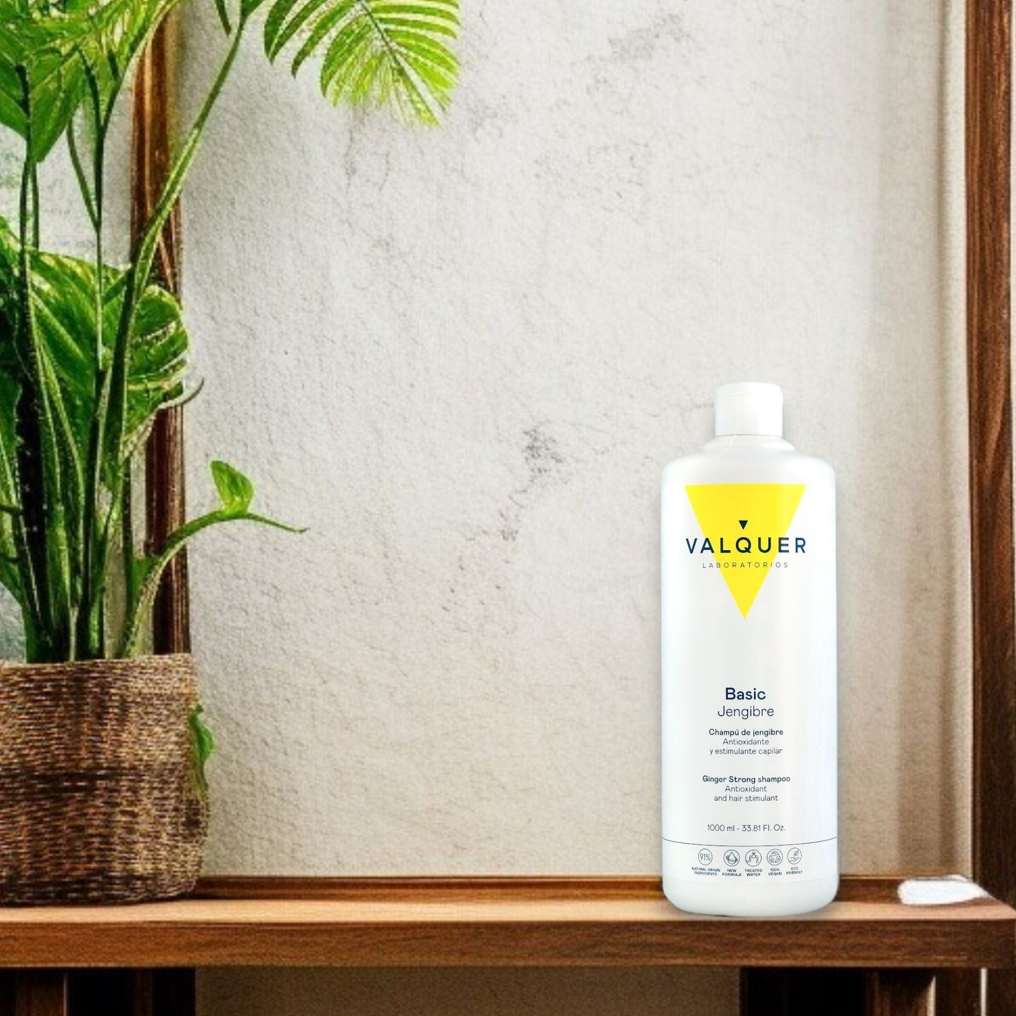 Champú Jengibre Ginger Strong - Anticaspa, Revitalizante y Fortalecedor - 1000 ml - Montber Professional Brand