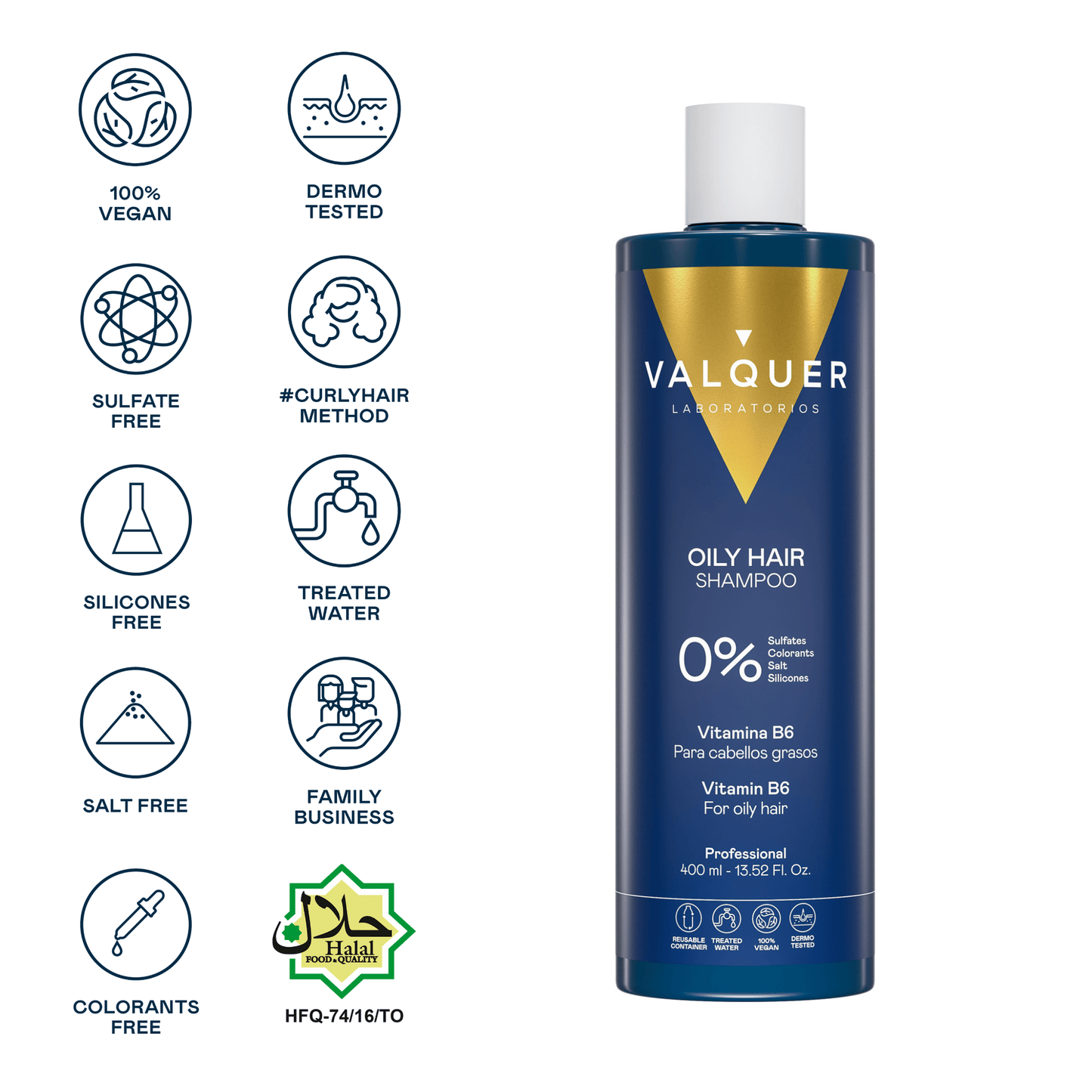 Champú para Cabello Graso - 0% Sin Sulfatos - Montber Professional Brand