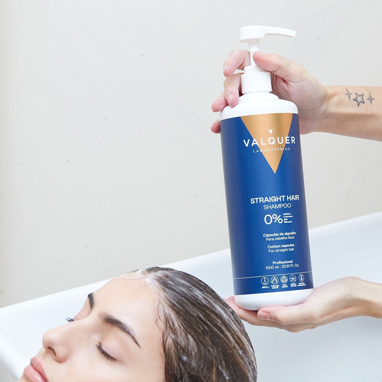 Champú para pelo liso - 0% Sin sulfatos - Montber Professional Brand