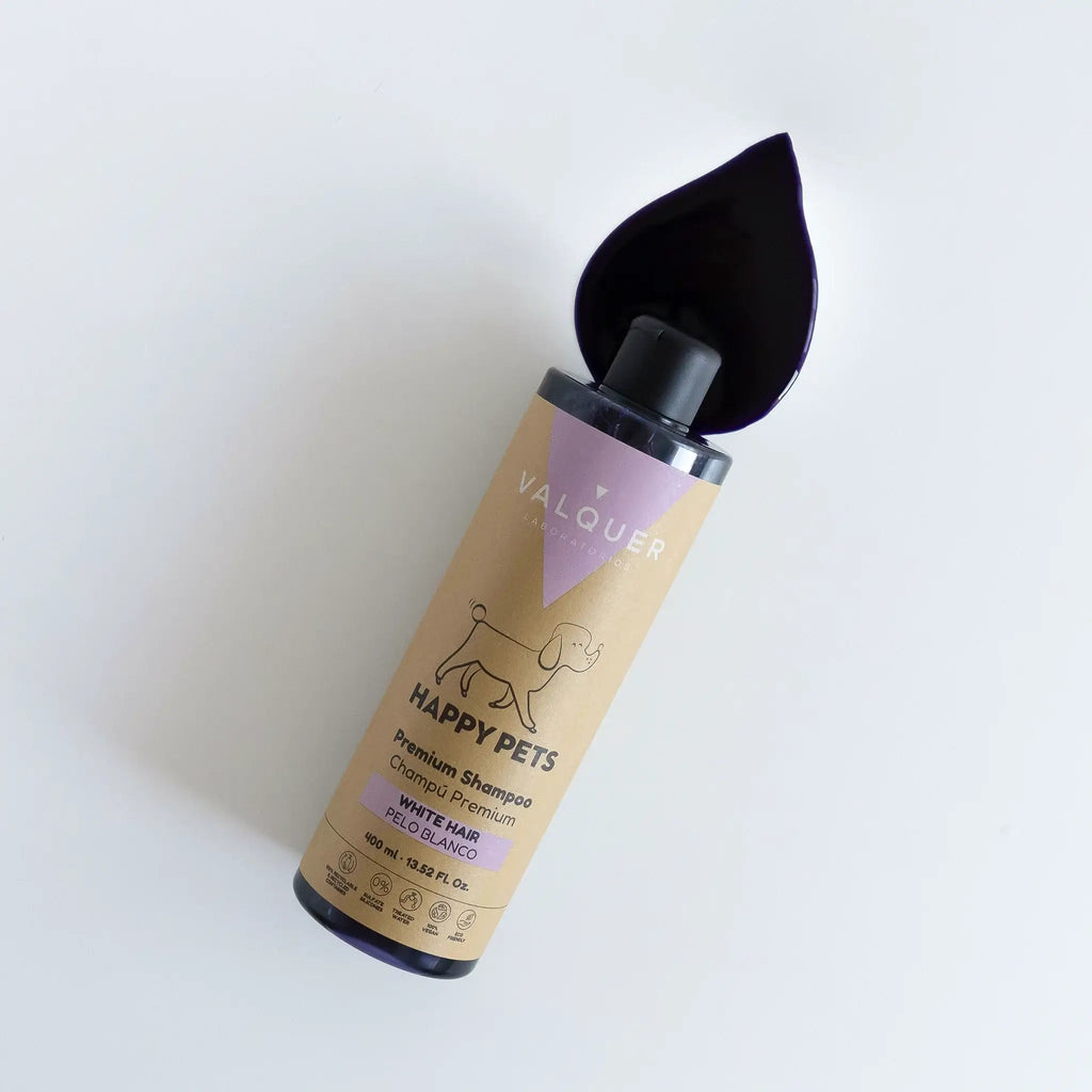 Champú Premium para Mascotas de Pelo Blanco - 400 ml - Montber Professional Brand