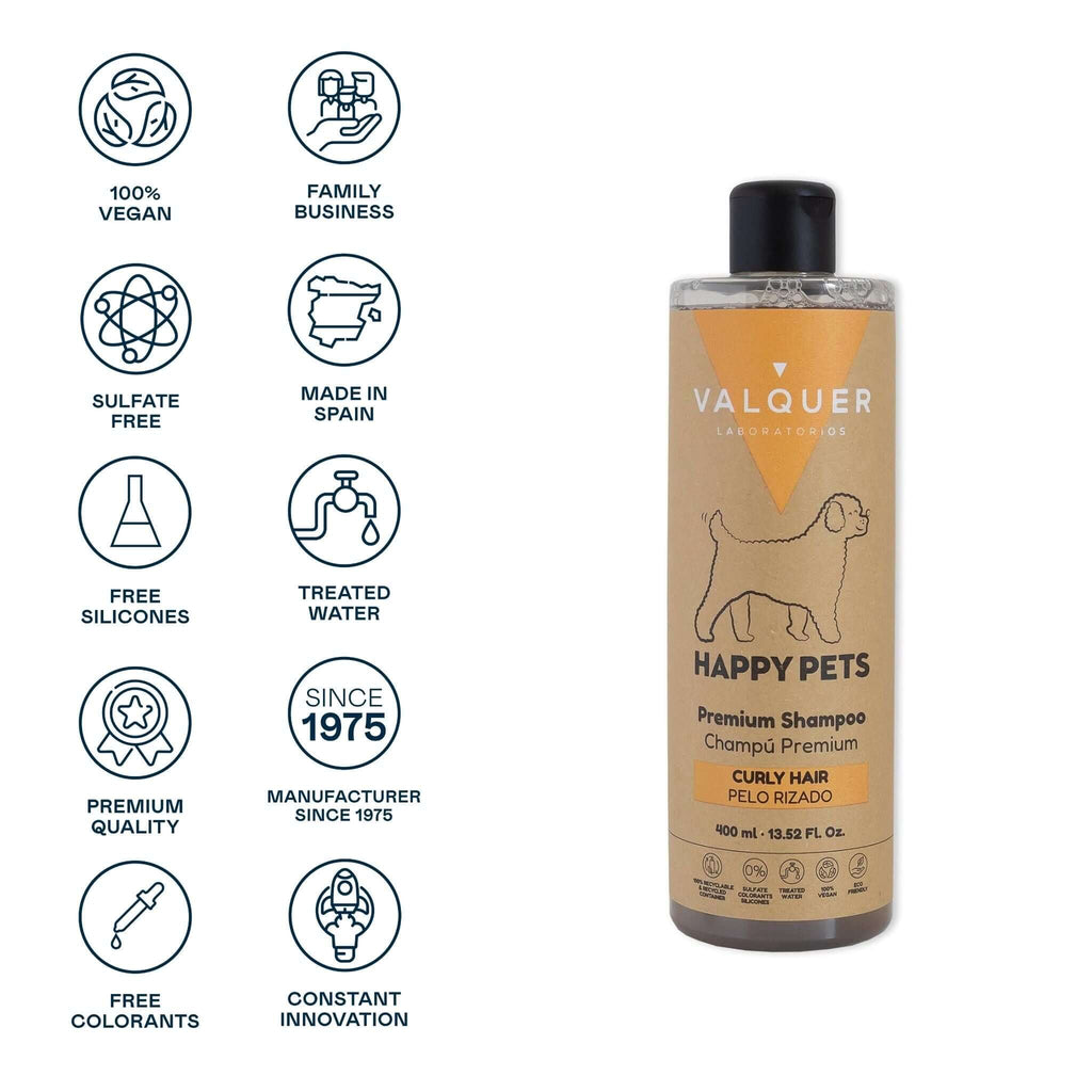 Champú Premium para Mascotas de Pelo Rizado - 400 ml - Montber Professional Brand