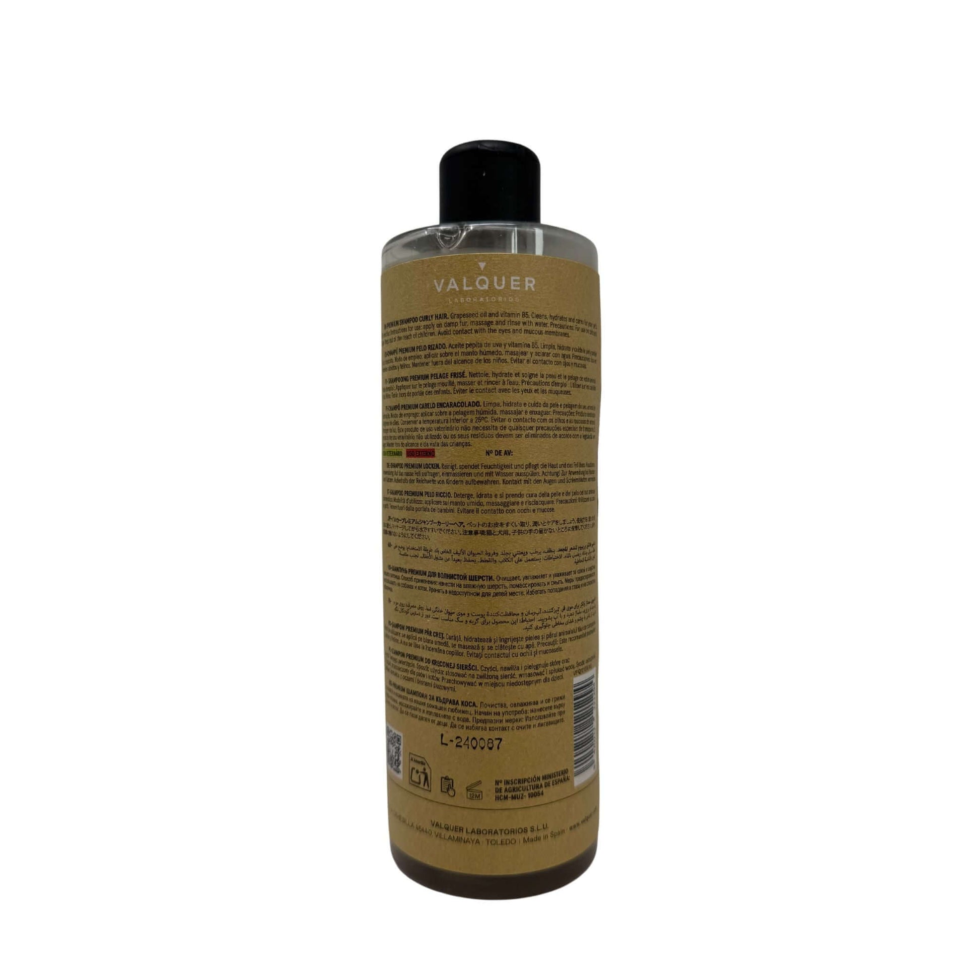 Champú Premium para Mascotas de Pelo Rizado - 400 ml - Montber Professional Brand