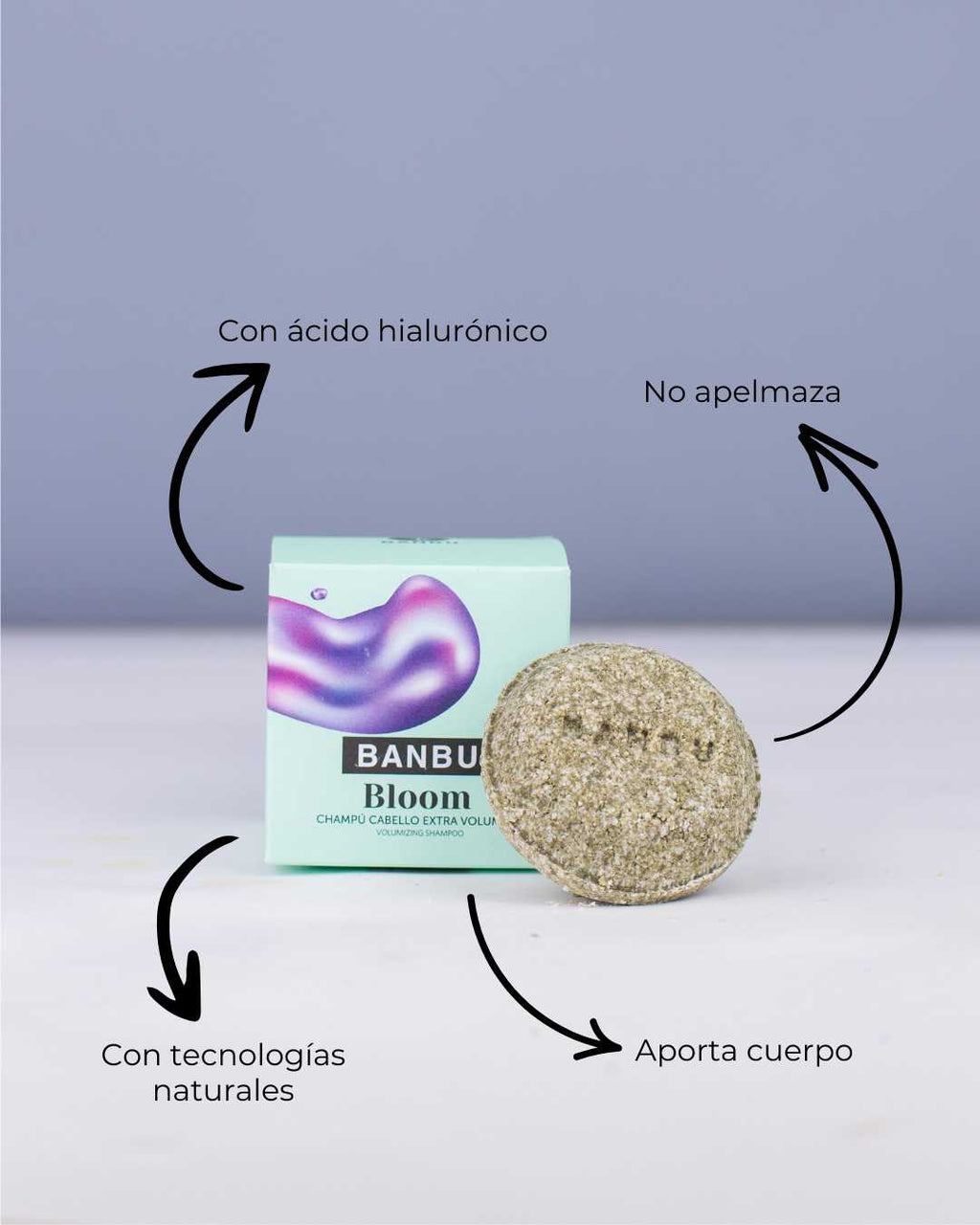 Champú Sólido ECO Volumen Cabello Fino BLOOM - Montber Professional Brand