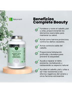 COMPLETE BEAUTY Cabello Piel y Uñas. Pelo Fuerte y con Brillo - 120 Cápsulas - Montber Professional Brand