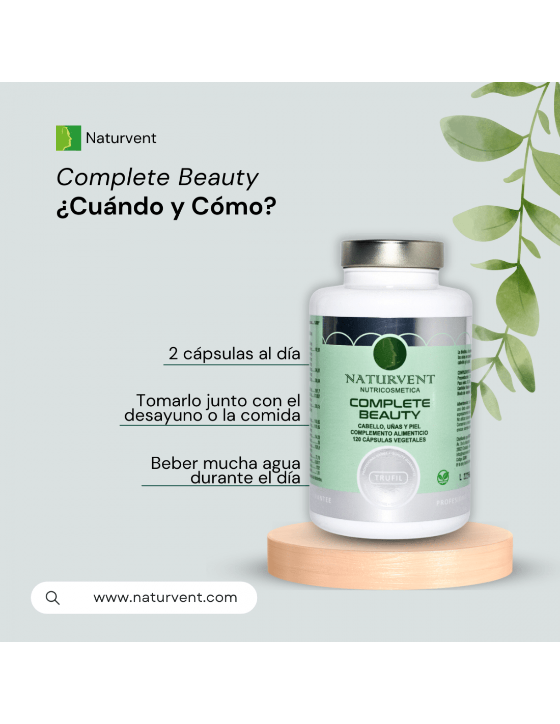 COMPLETE BEAUTY Cabello Piel y Uñas. Pelo Fuerte y con Brillo - 120 Cápsulas - Montber Professional Brand