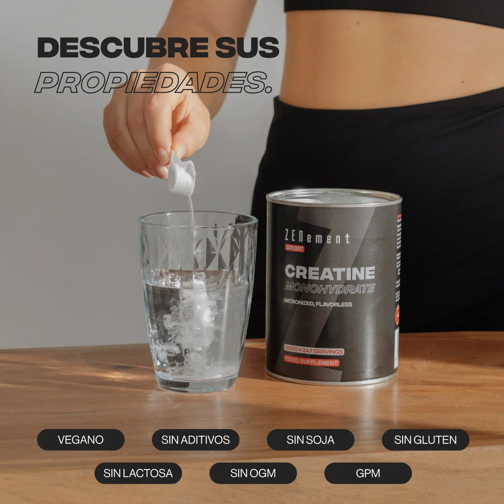 Creatina Monohidrato Pura en Polvo - 500g - Montber Professional Brand