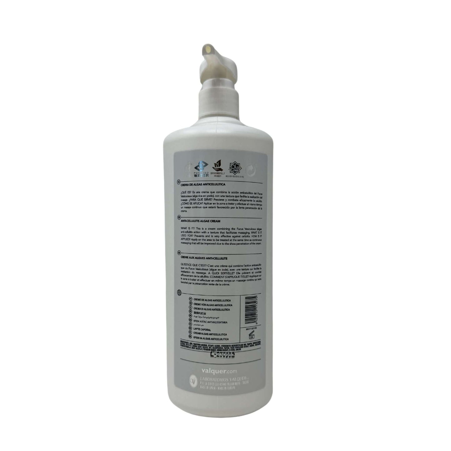 Crema corporal de alga anticelulítica - Montber Professional Brand