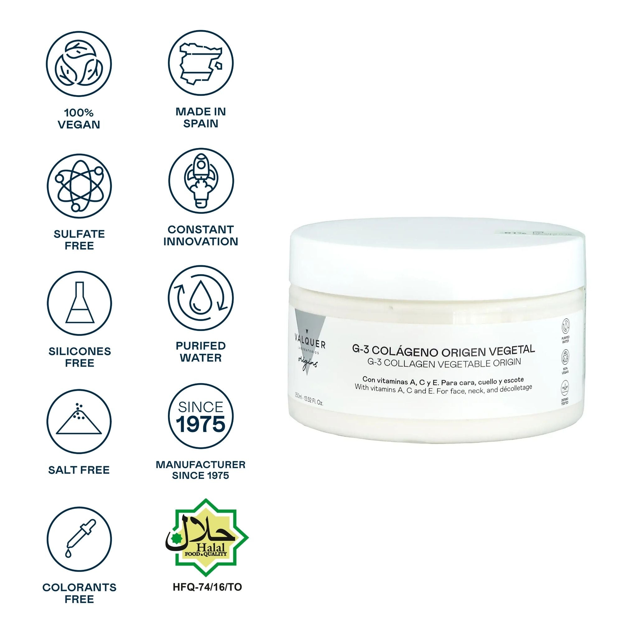 Crema facial G - 3 Colágeno - Montber Professional Brand