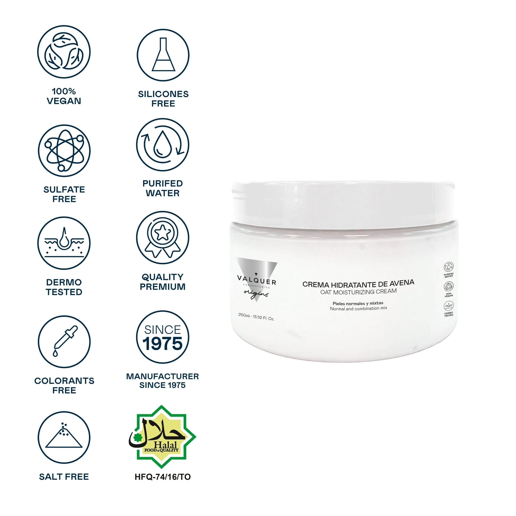 Crema facial hidratante de Avena - Montber Professional Brand