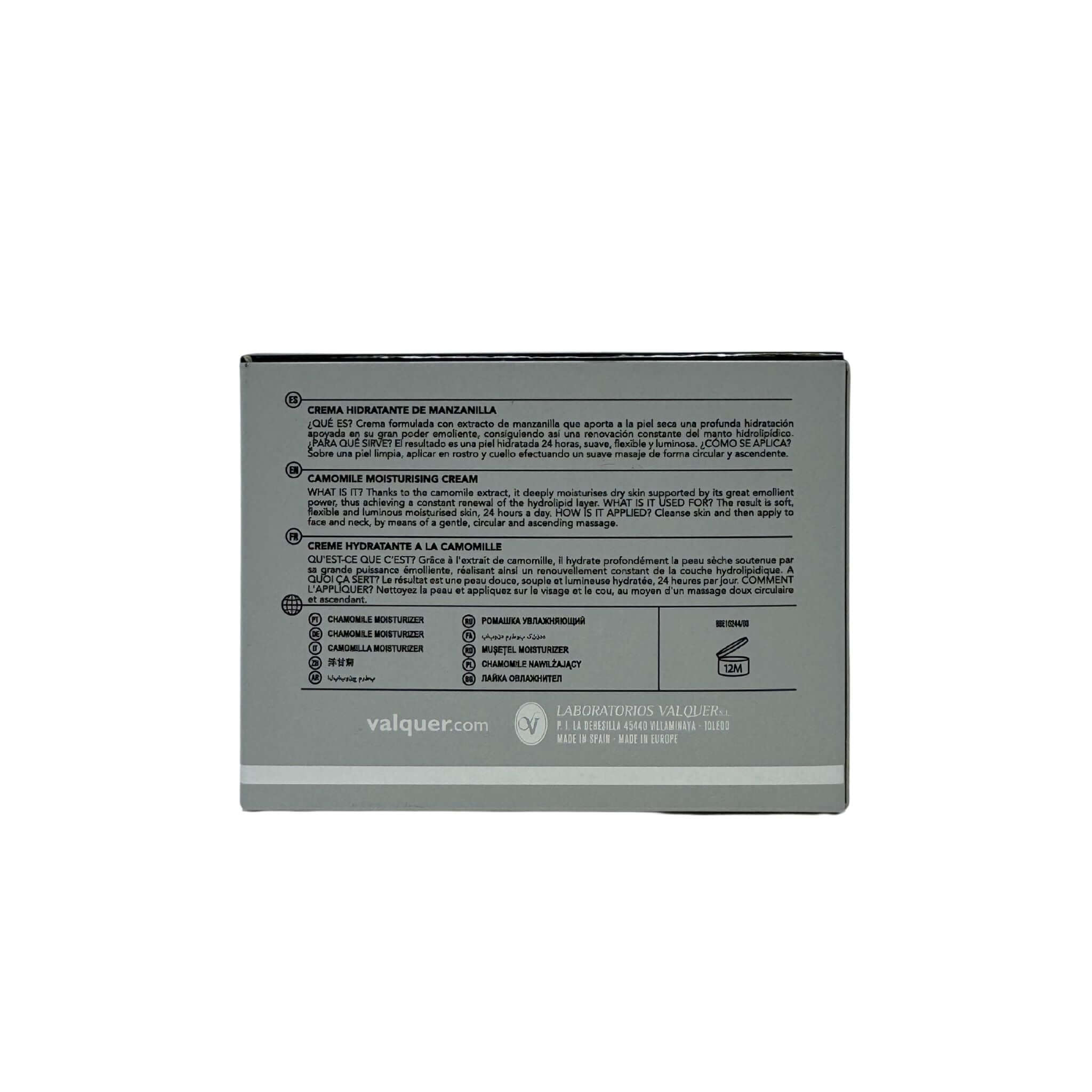 Crema facial hidratante de Manzanilla - Montber Professional Brand