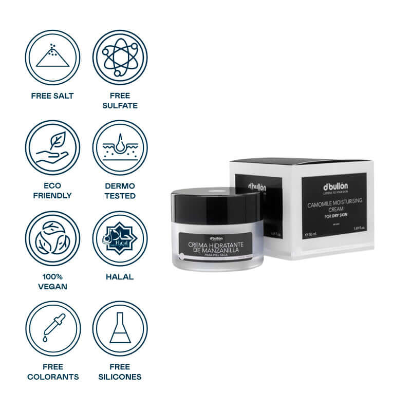 Crema facial hidratante de Manzanilla - Montber Professional Brand