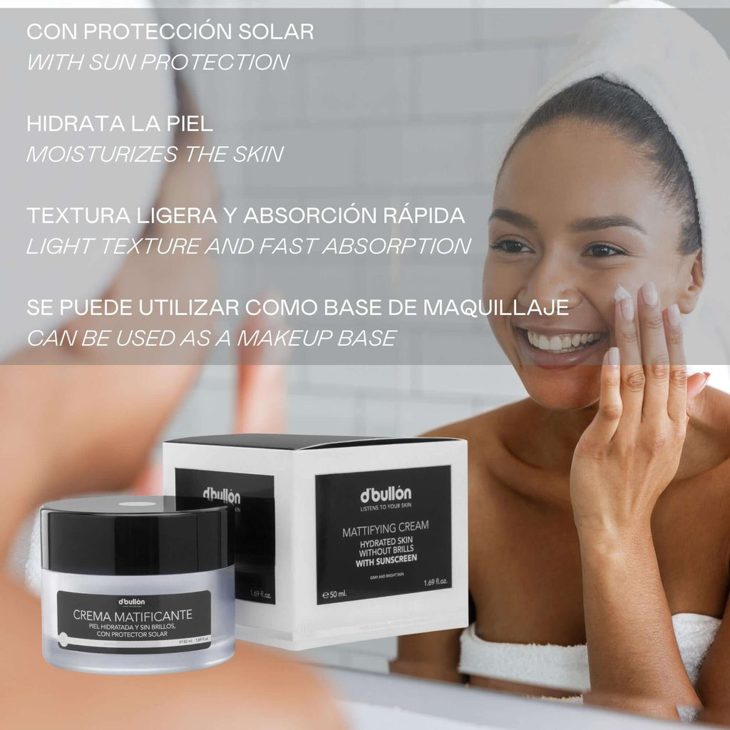 Crema facial matificante Pieles grasas - 50 ml - Montber Professional Brand