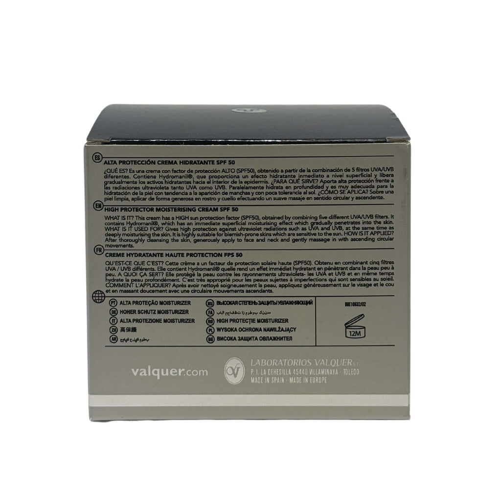 Crema Hidratante con Alta Protección Solar SPF 50 – UVA/UVB + Hydromanil® - 50 ml - Montber Professional Brand