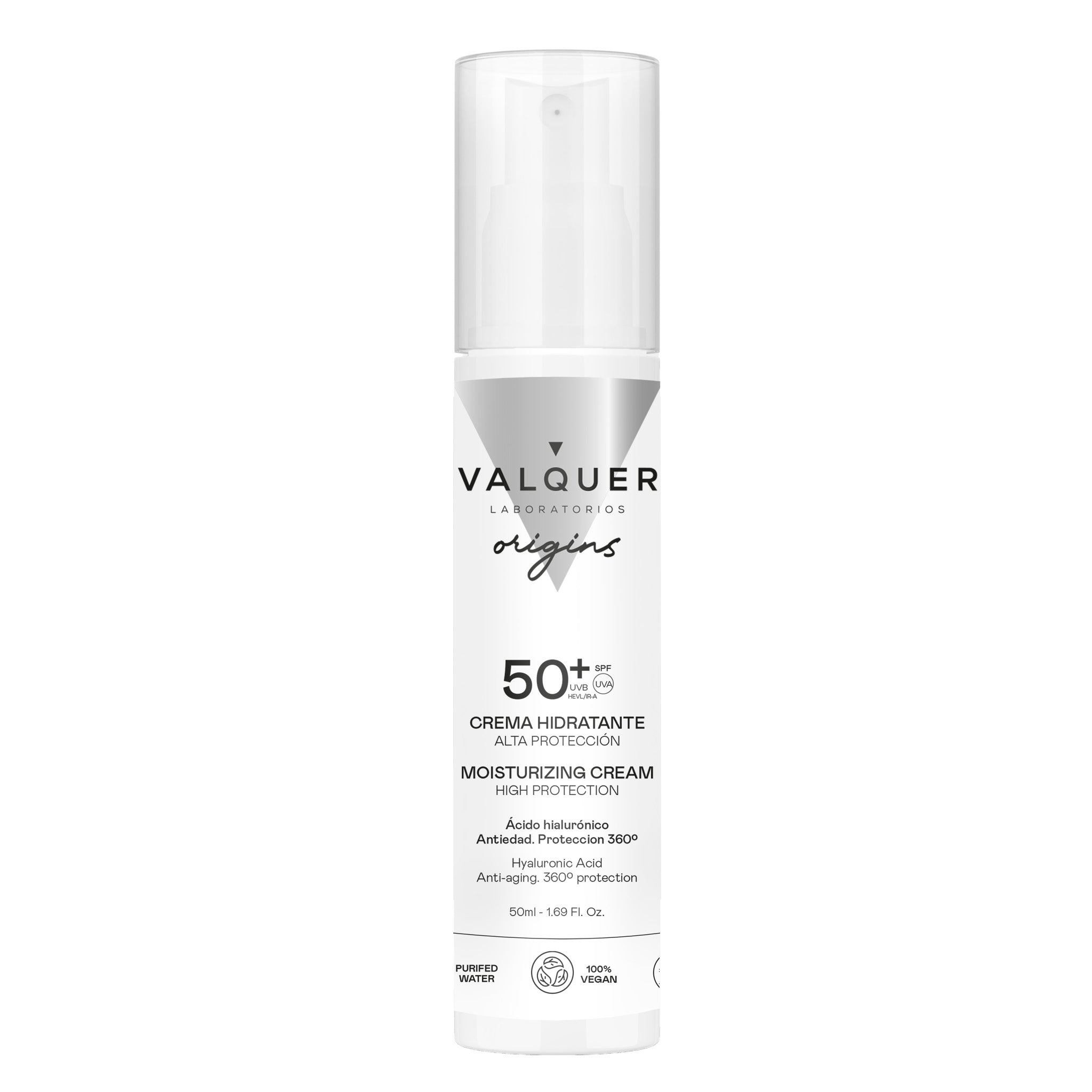 Crema Hidratante con Alta Protección Solar SPF 50 – UVA/UVB + Hydromanil® - 50 ml - Montber Professional Brand