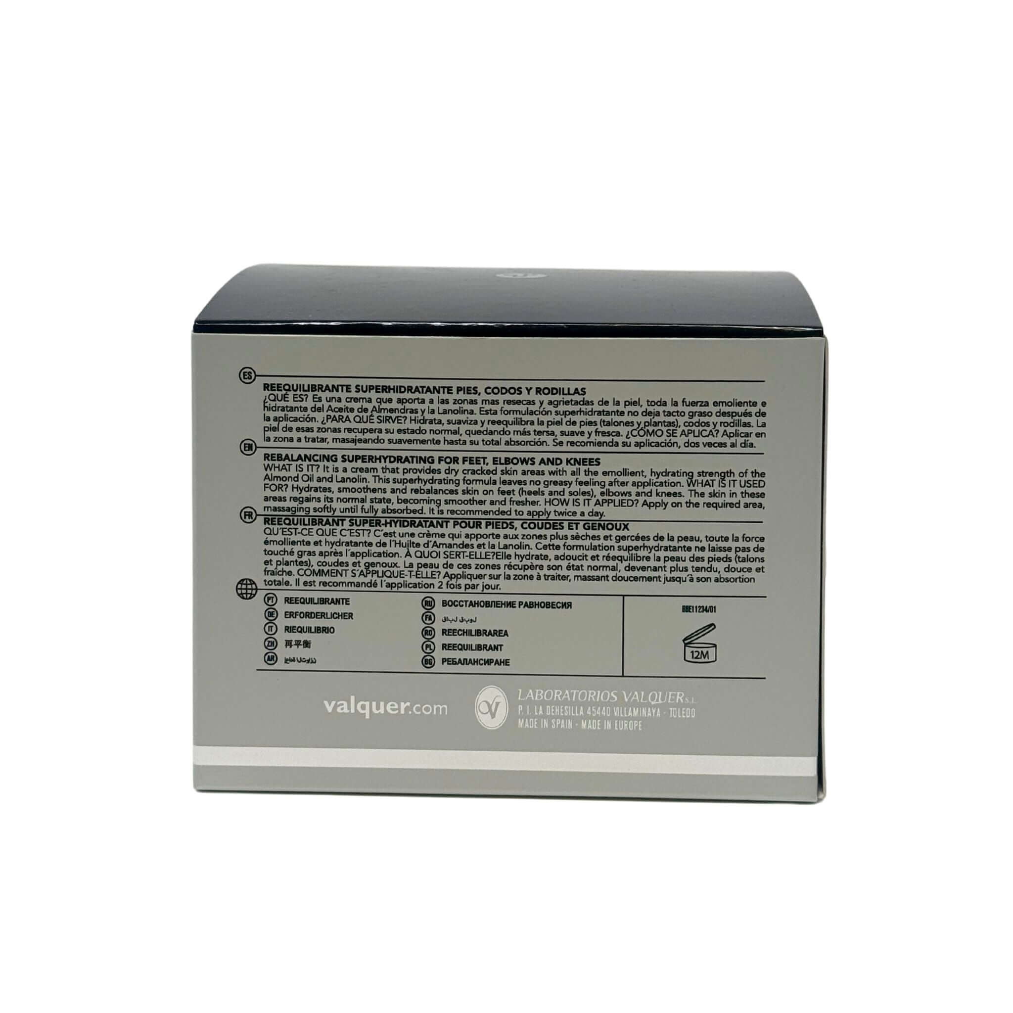 Crema reequilibrante superhidratante para pies, codos y rodillas - 200 ml - Montber Professional Brand