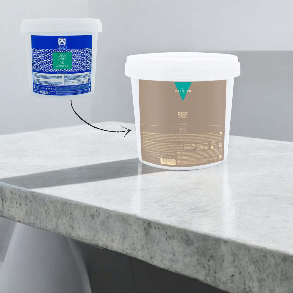 Decolorante SIN amoniaco - Polvos Decogreen 0% - 1000 g - Montber Professional Brand