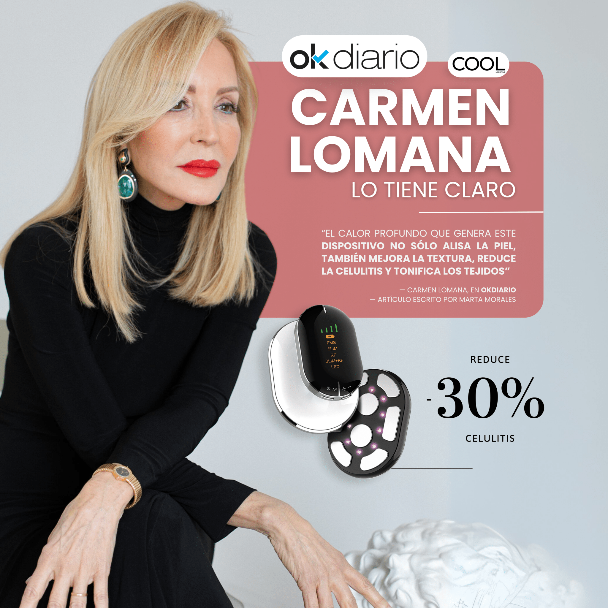 Dispositivo Anticelulitis Radiofrecuencia Tecnología x4 - Montber Professional Brand