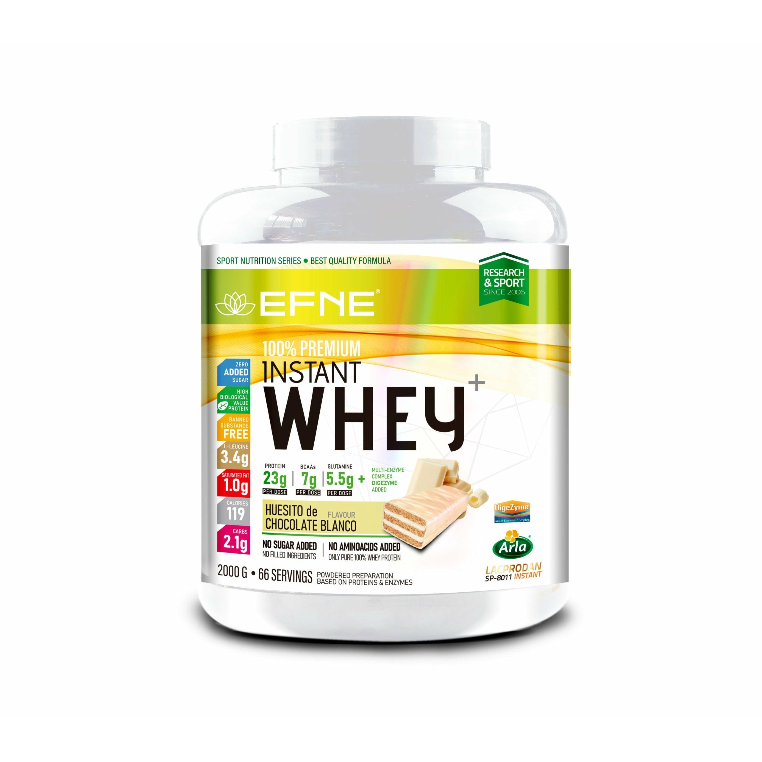 Proteína Whey Vainilla EFNE – Suave, ligera y efectiva