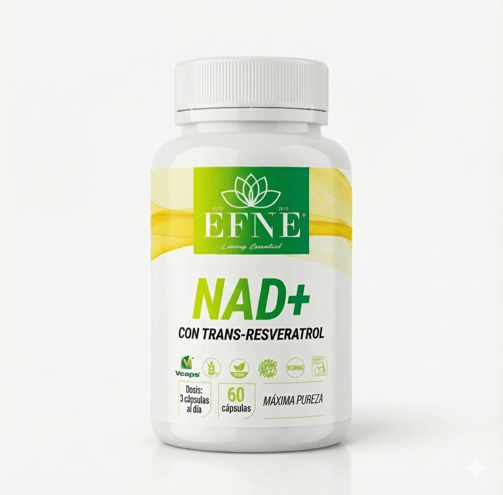 EFNE NAD con Trans - Resveratrol: El Activador de Longevidad para Quienes Viven al Máximo después de los 40
