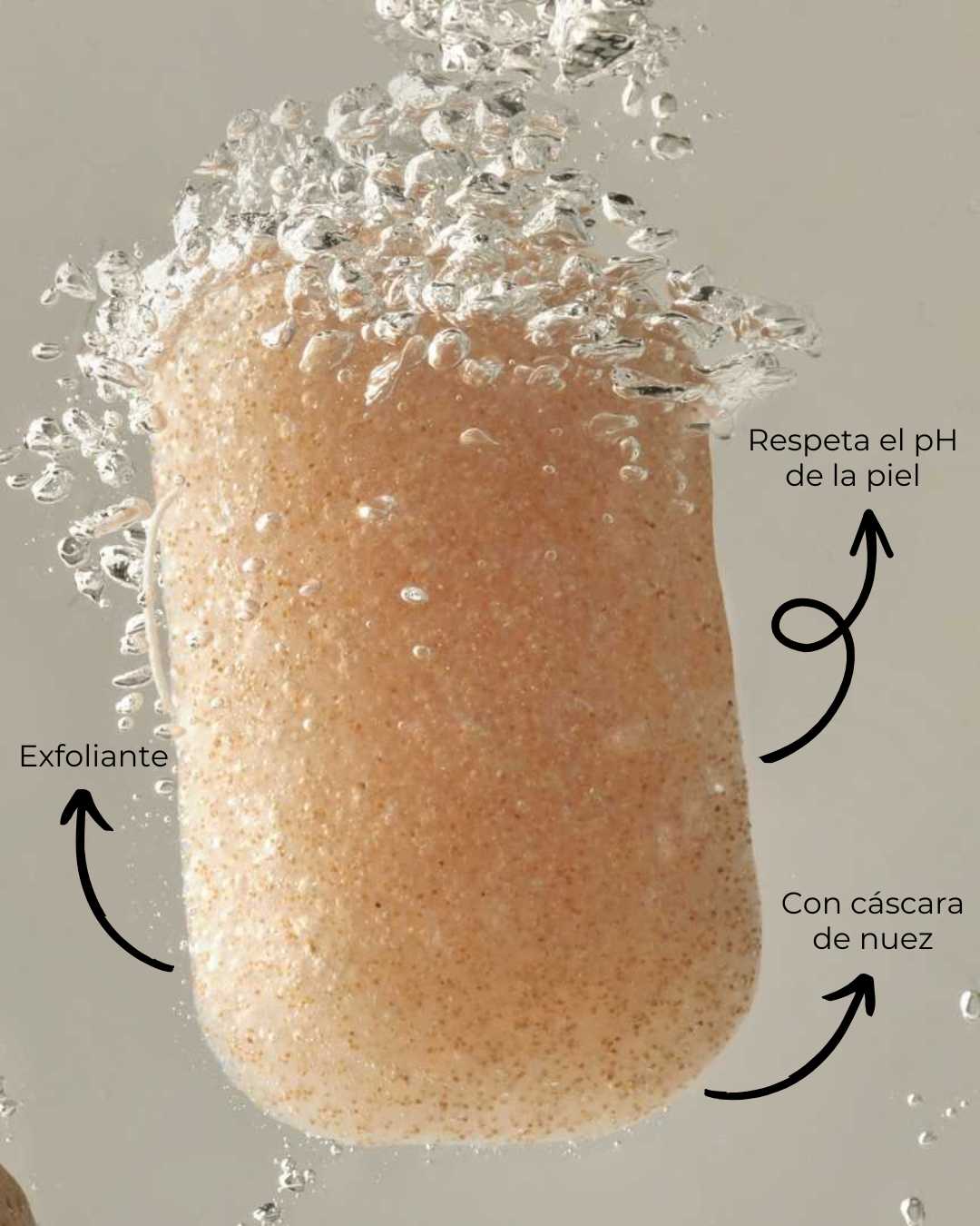 Esponja Konjac Corporal Exfoliante con Nuez - Montber Professional Brand