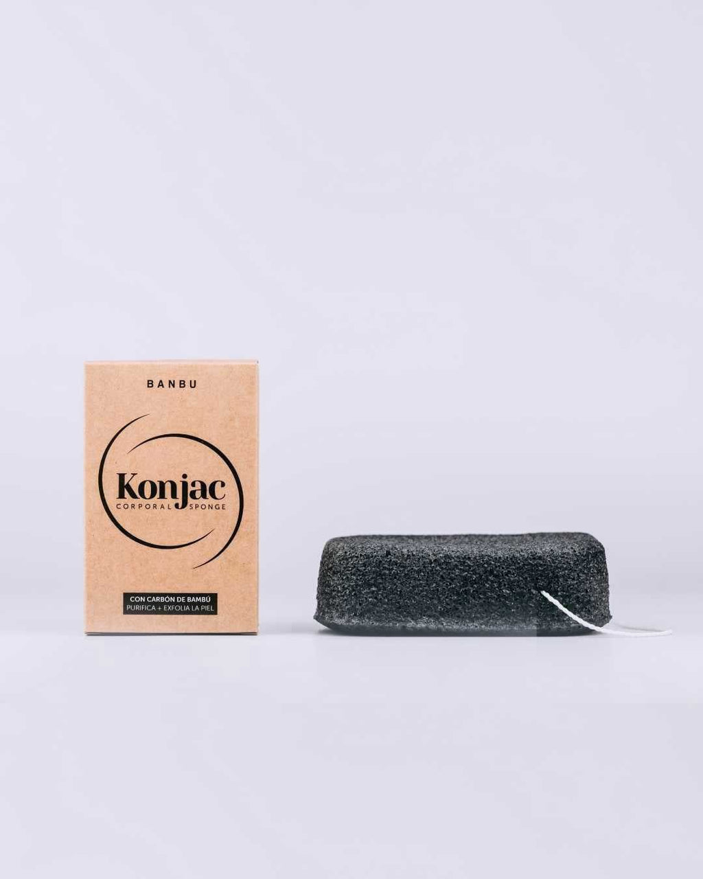 Esponja Konjac Corporal Piel Grasa con Carbón - Montber Professional Brand