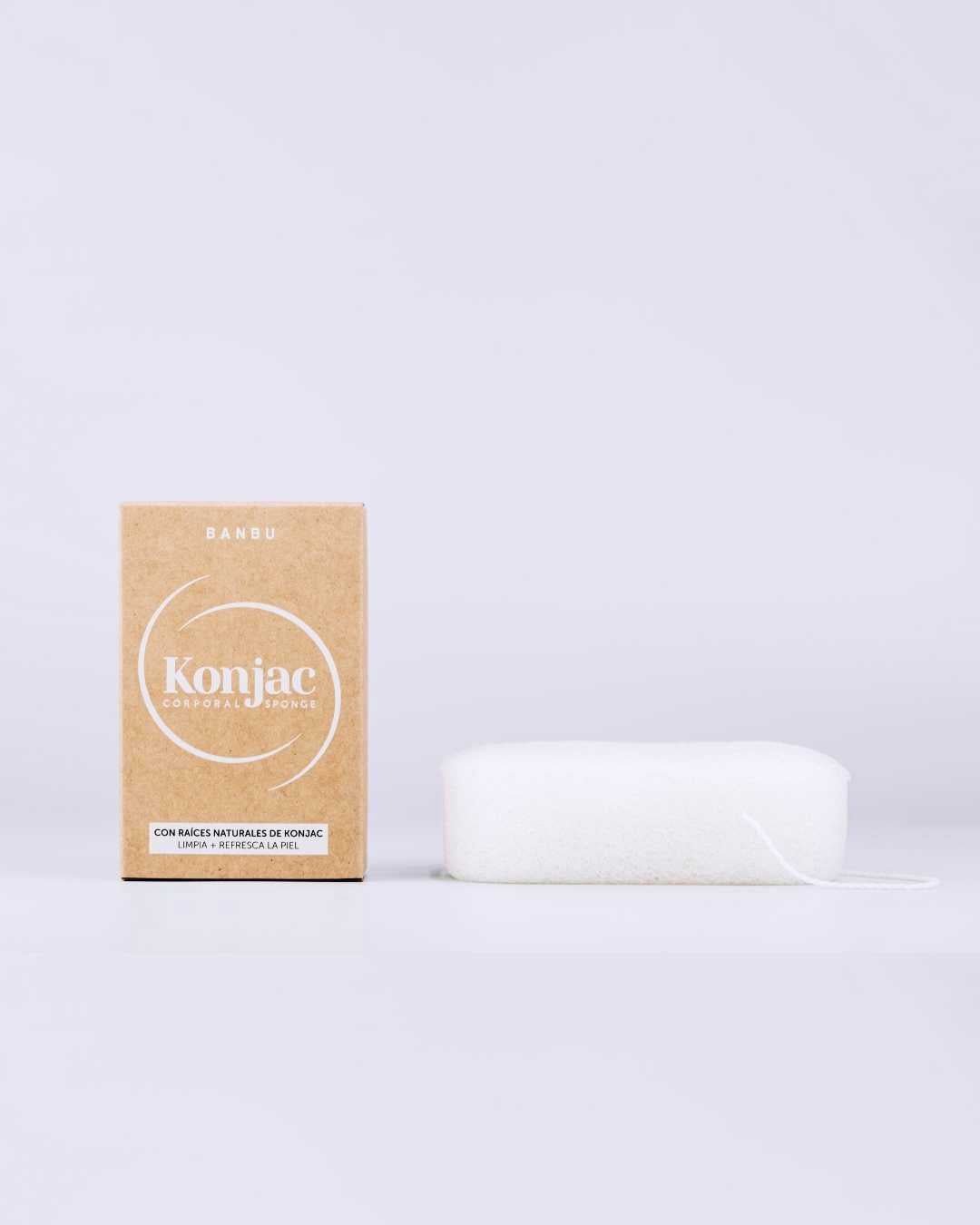 Esponja Konjac Corporal Purificante Natural - Montber Professional Brand