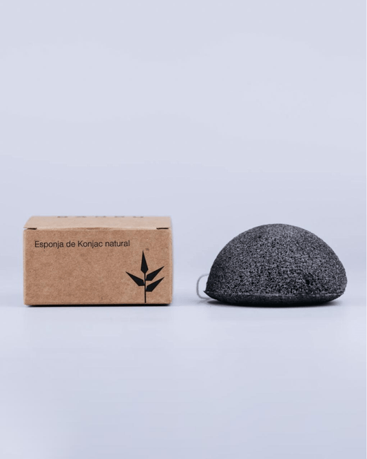 Esponja Konjac Facial Piel Grasa con Carbón - Montber Professional Brand