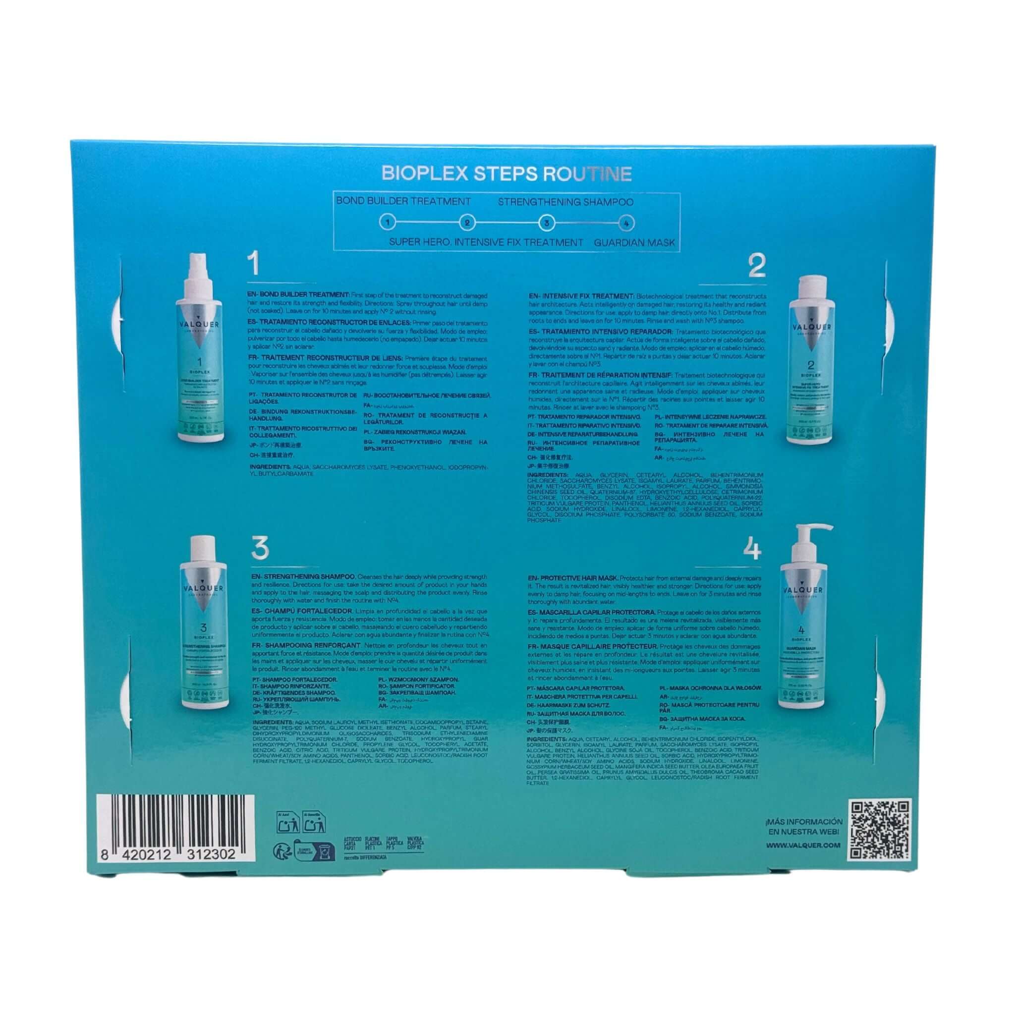 Estuche Bioplex - Tratamiento Completo para Reconstrucción y Protección Capilar - 975 ml - Montber Professional Brand