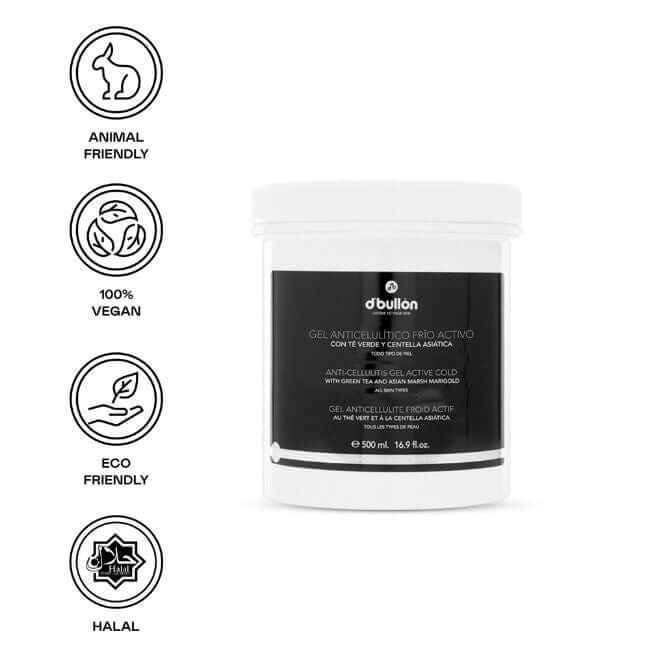 Gel anticelulítico frío activo - 500 ml - Montber Professional Brand