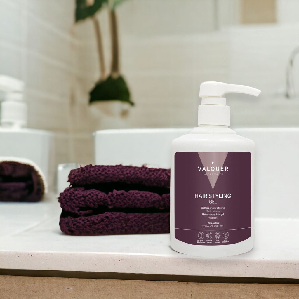 Gel capilar fijador extrafuerte - 500 ml - Montber Professional Brand