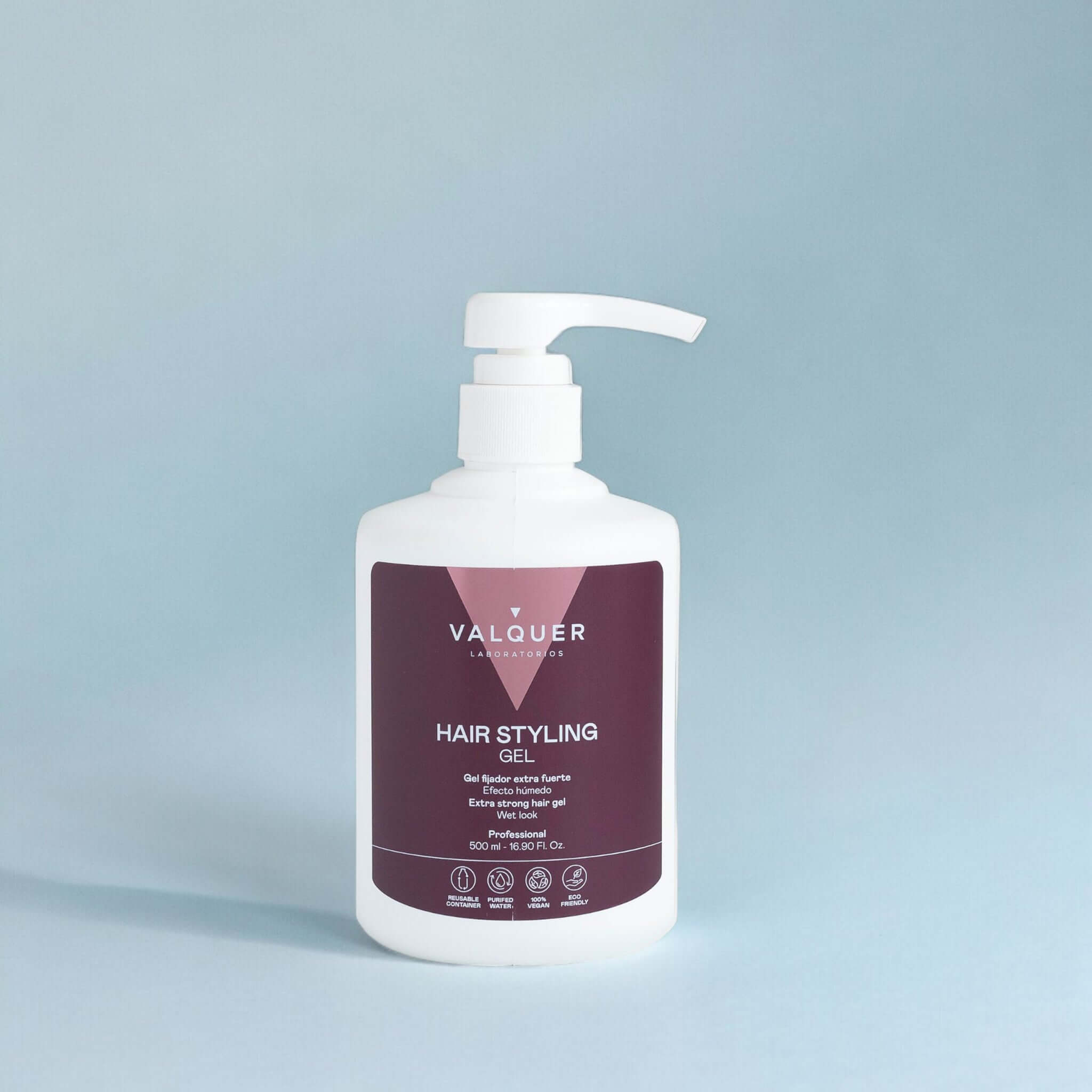 Gel capilar fijador extrafuerte - 500 ml - Montber Professional Brand