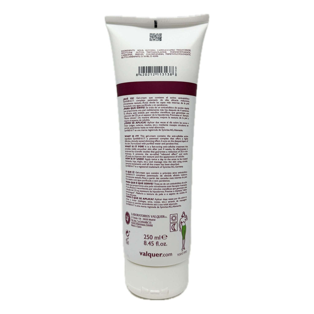 Gel - Cream reductora adelgazante - 250 ml - Montber Professional Brand