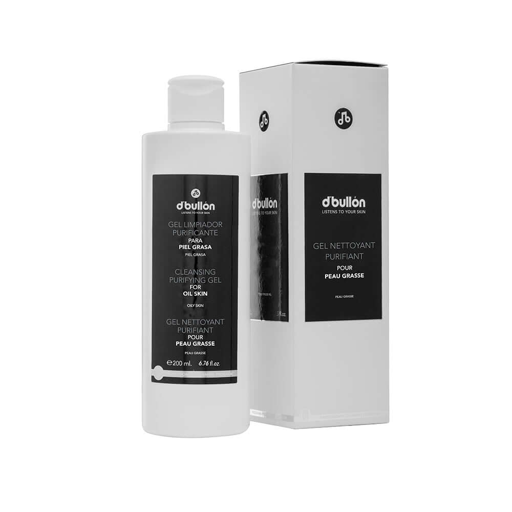 Gel Limpiador Facial Purificante – Control de Brillos y Poros para Piel Grasa - 200 ml - Montber Professional Brand