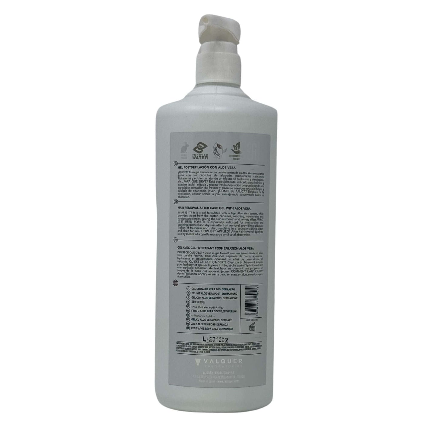 Gel postdepilación con aloe vera - 750 ml - Montber Professional Brand