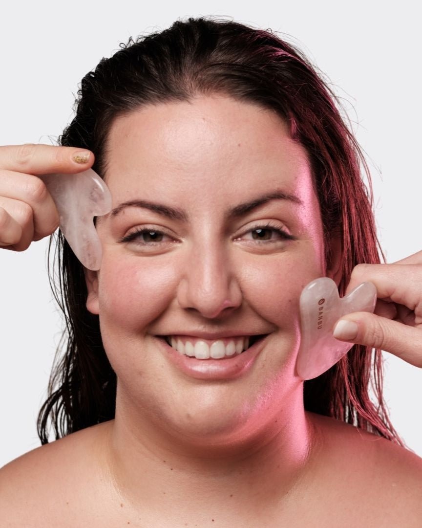 Gua Sha de Cuarzo Rosa - Montber Professional Brand