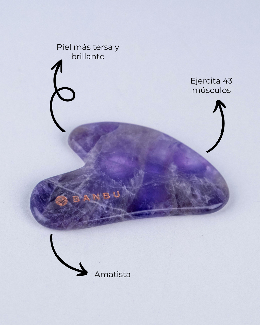 Gua Sha de Amatista - Montber Professional Brand