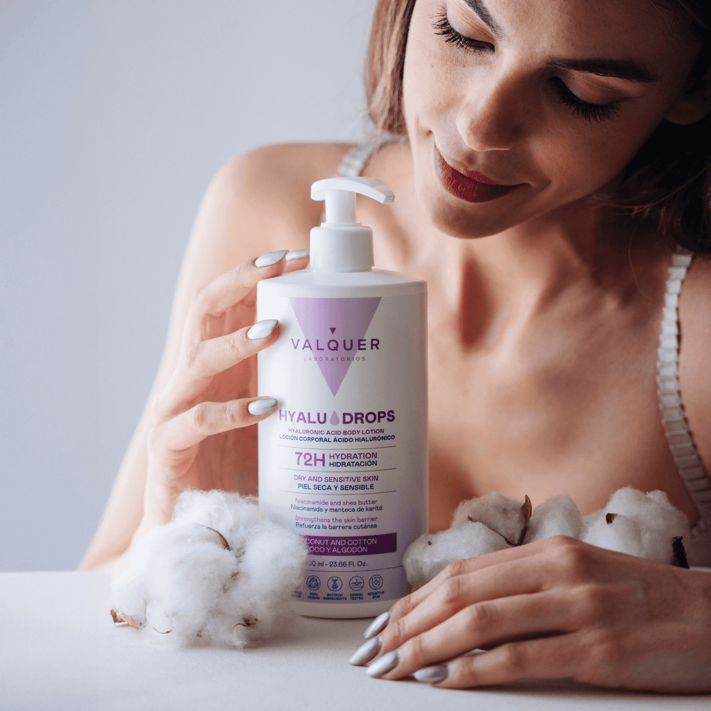 Hyaludrops Loción Corporal Coco y Algodón – Hidratación 72H - 700 ml - Montber Professional Brand