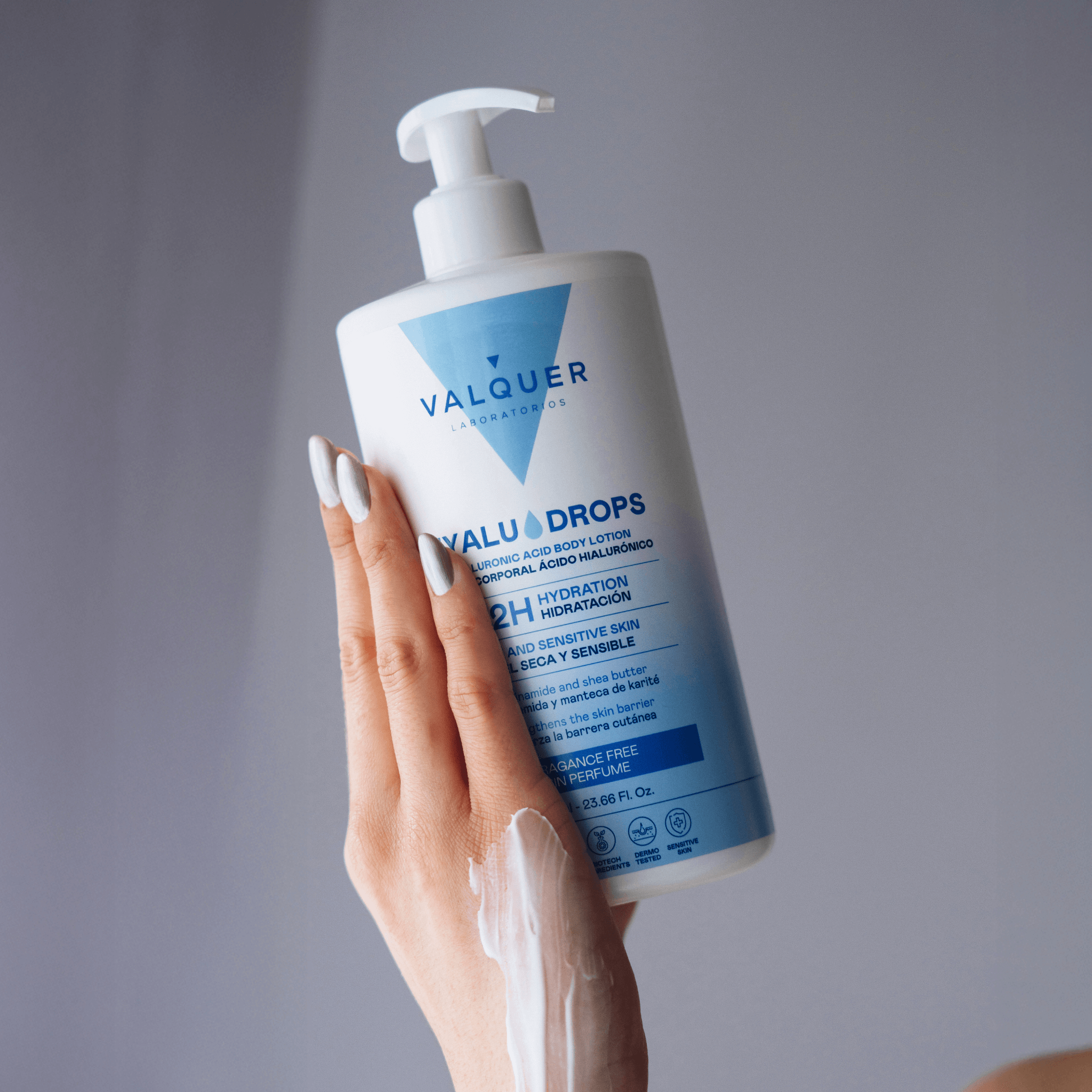 Hyaludrops Loción Corporal Sin Perfume – Hidratación 72H - 700 ml - Montber Professional Brand