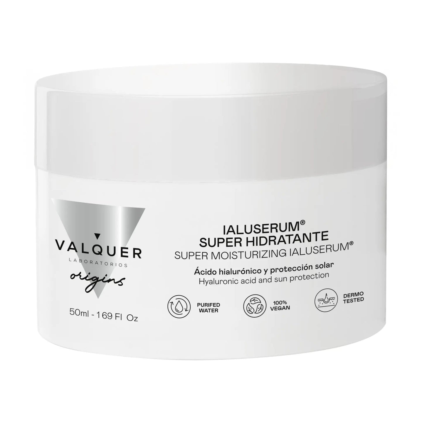 Ialuserum Facial Super - Hidratante – Hidratación Profunda con Ácido Hialurónico y Protección Solar - Montber Professional Brand