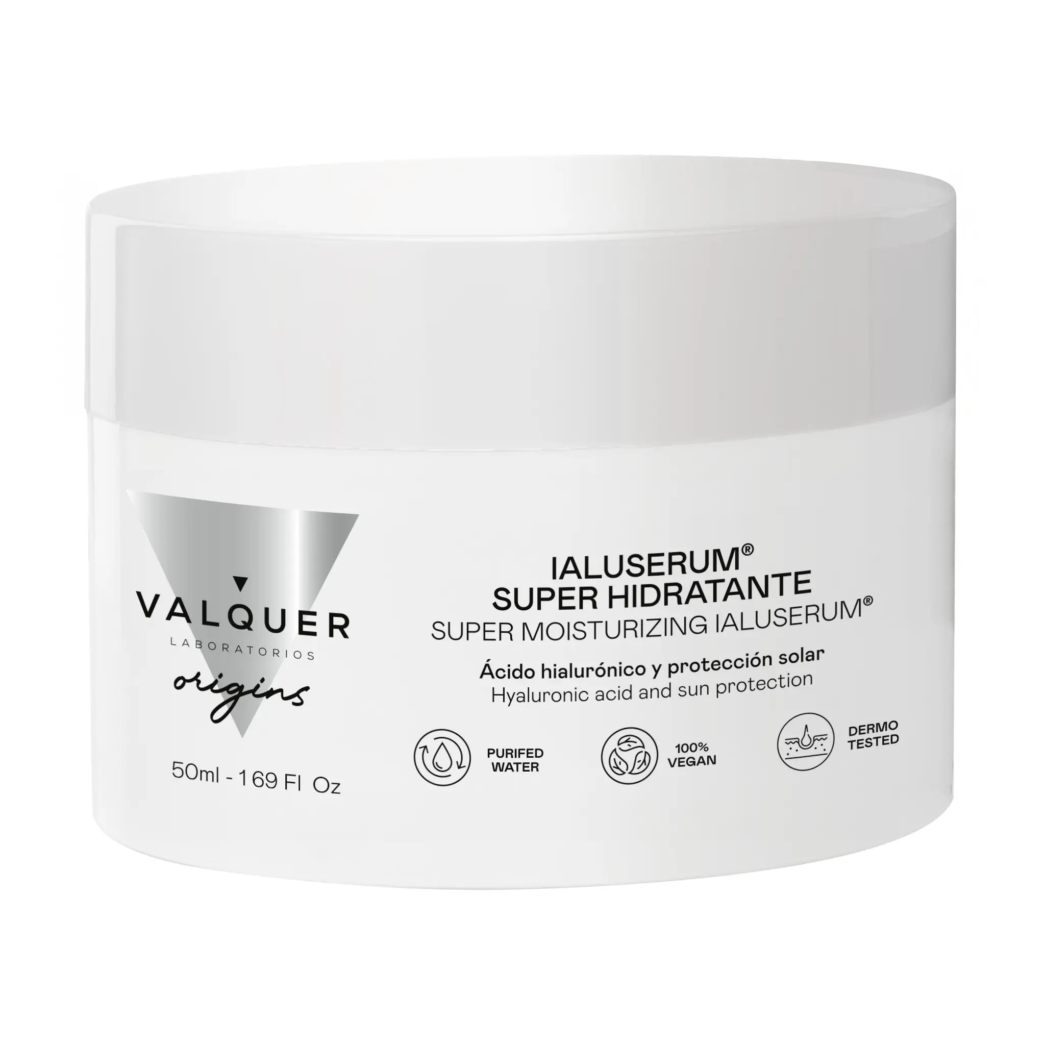 Ialuserum Facial Super - Hidratante – Hidratación Profunda con Ácido Hialurónico y Protección Solar - Montber Professional Brand